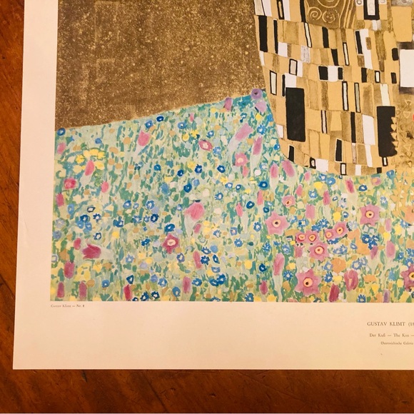 Print of the famous painting “The Kiss”by Austrian artist Gustav Klimt - Picture 9 of 11